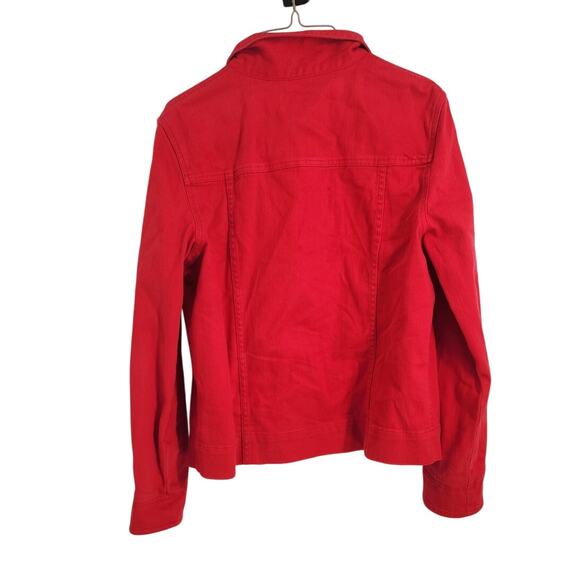 Talbots Red Denim Jacket - Picture 2 of 4